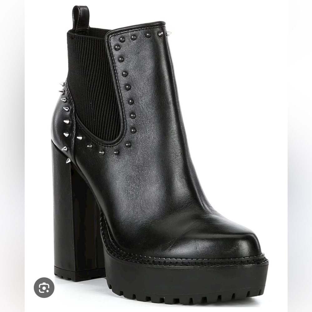 Gianni Bini RaantaTwo Studded Lug Sole Platform Booties